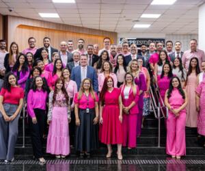 Presidente da ALMT, Max Russi, adere à campanha Outubro Rosa