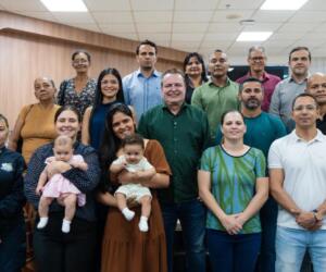 Aprovados no CFO da Polícia Militar se reúnem com Max Russi para agradecer convocação de novos oficiais