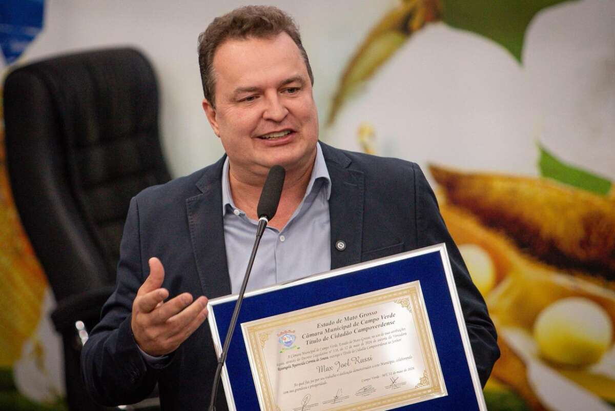 Max Russi é homenageado com título de Cidadão Campoverdense e reforça compromisso com os municípios